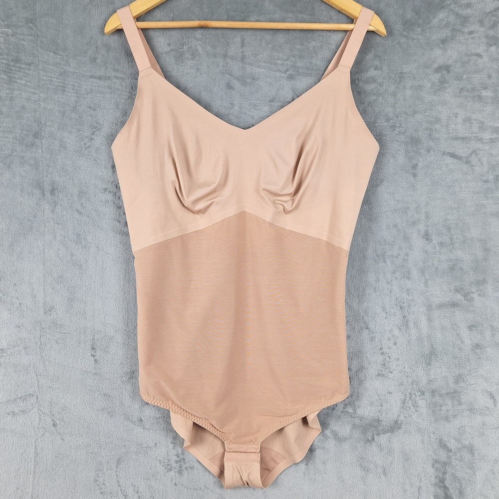 Honeylove Liftwear Cami Bodysuit Womens 2X Shapewear Wireless Bra Compression